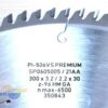Пильный диск 300 х 30_3.2/2.2 Z=96 для форматного станка GA PI-506VS Pr-um SP0605005 Faba 13903